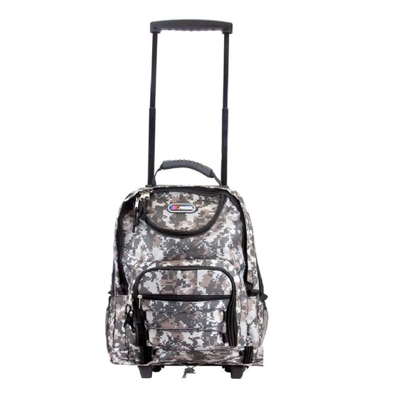 Carry On Backpack Rolling Backpack Travel Backpack Carry On Backpack with Wheels - Picture 8 of 15